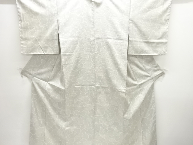 東京ますいわ屋　抽象椿模様織り出し西陣お召し着物